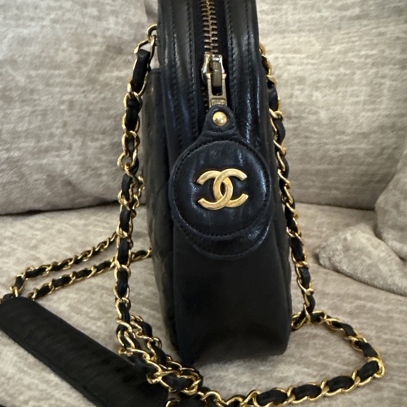 CHANEL Vintage Black Bag Leather - Picture 4 of 16